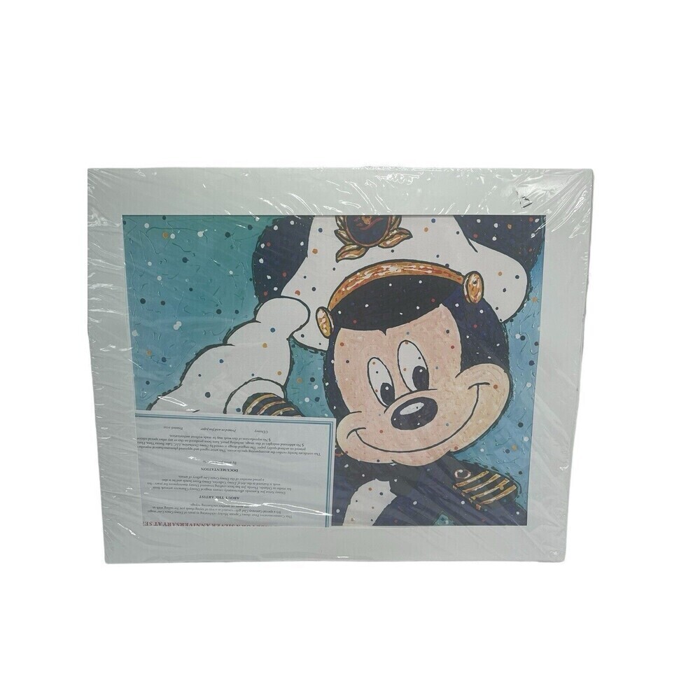 Disney Cruise Line 25th Anniversary Commemorative Print  Captain Mickey New